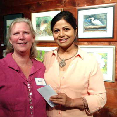 Artist & Event invitation creator Ann Carley with Cecilia