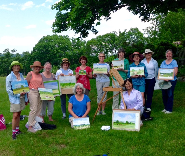 Mainstone Farm Plein Air June 7th 2016 Wayland Cecilia Sharma