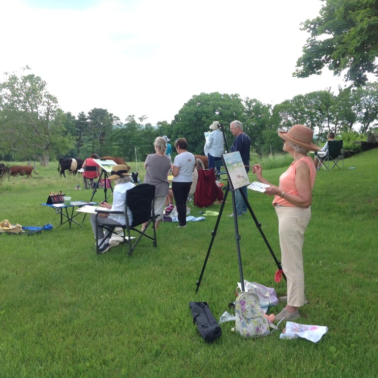 Mainstone Farm Plein Air June 7th 2016 Wayland Cecilia Sharma